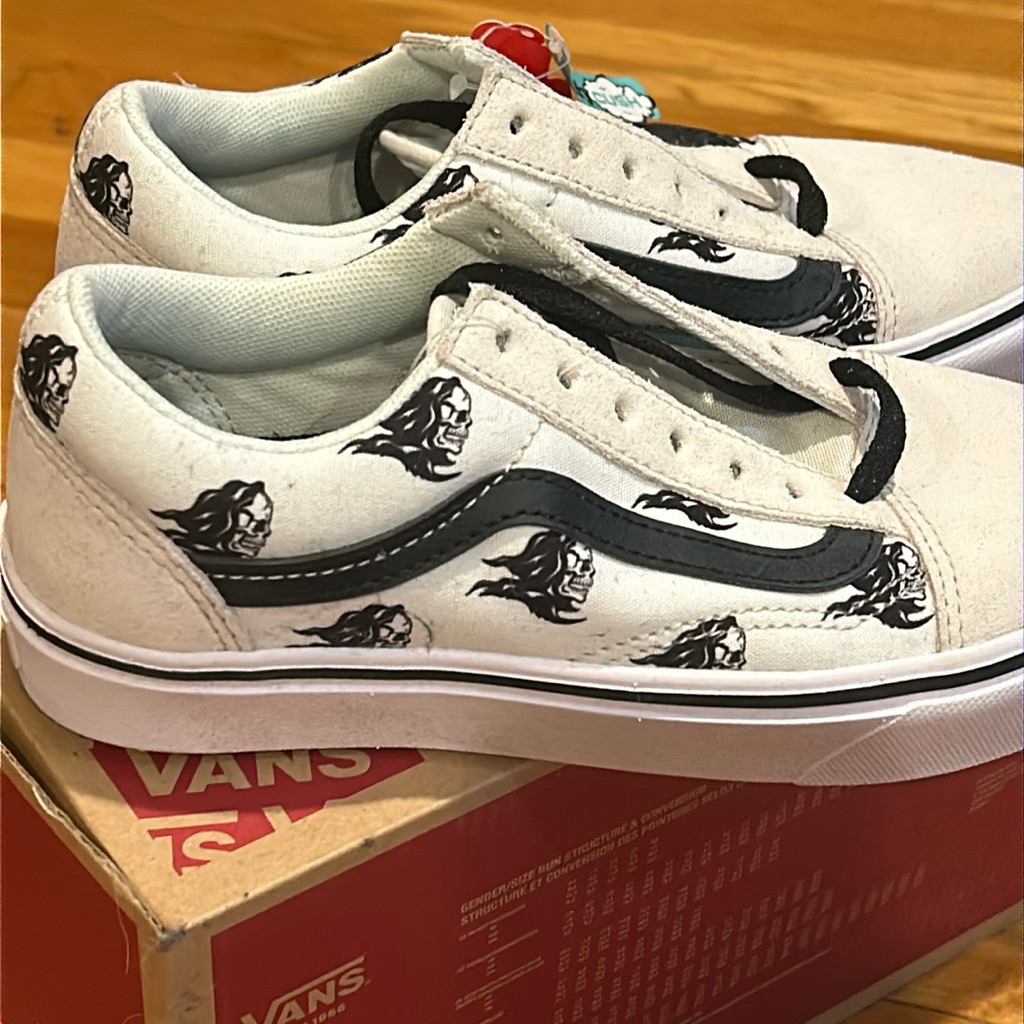 Skull Print Vans